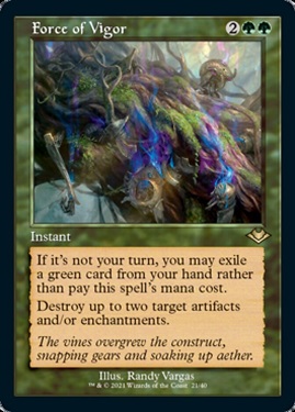 Force of Vigor Modern Horizons - Retro Frame